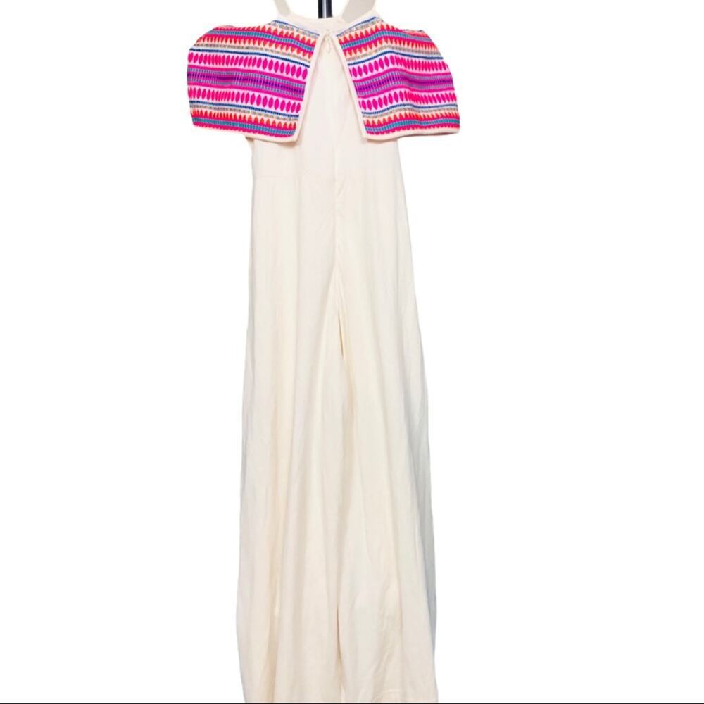 ASOS Cream Tribal Print Jumpsuit